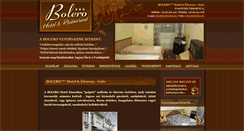 Desktop Screenshot of hotelbolero.hu