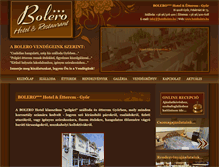 Tablet Screenshot of hotelbolero.hu